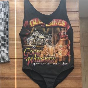 Vintage whiskey bodysuit